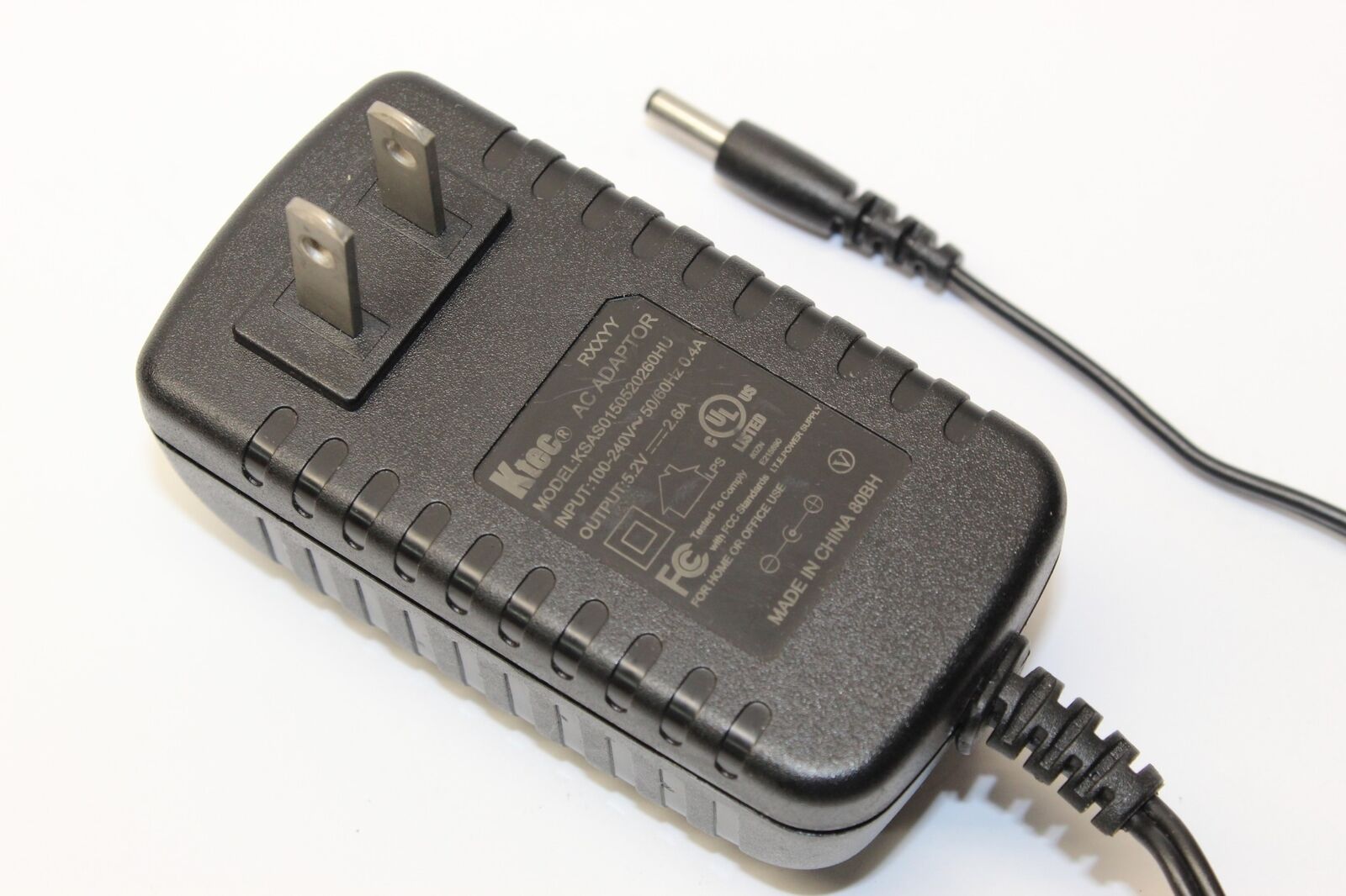 Ktec KSAS0150520260HU Power Supply Transformer AC Adapter Output 5.2V DC 2.6A Brand: Ktec Power S - Click Image to Close